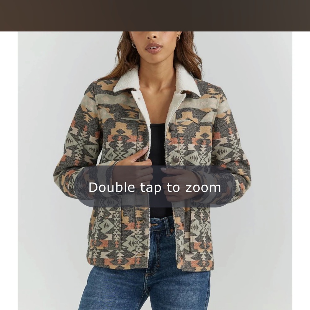 Wrangler Multicolor Aztec Teddy Jacket